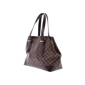 Louis Vuitton Damier Leather Brown Bag Hampstead